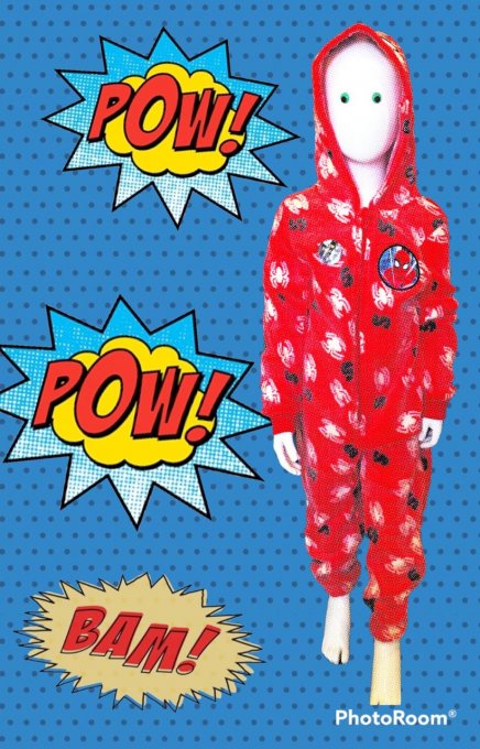 Combi Pyjama phosphorescent marvel Spiderman