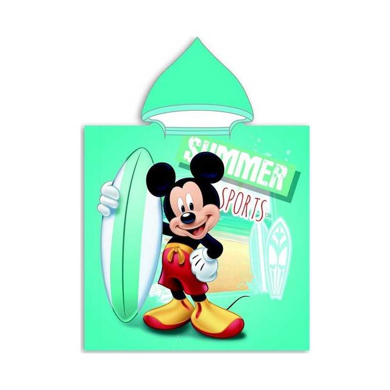 Poncho De Bain Mickey Disney À Capuche